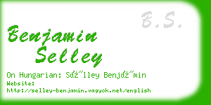 benjamin selley business card